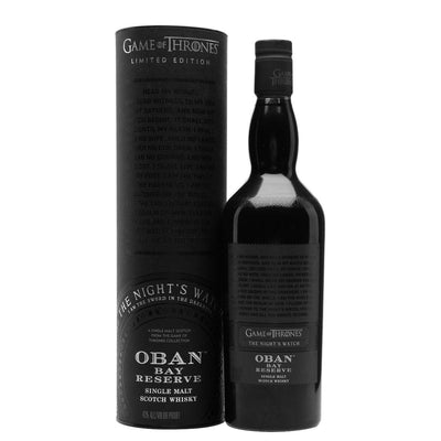 Oban Bay Reserve - Game of Thrones Night's Watch